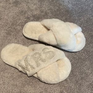 Worn once MRS slippers
